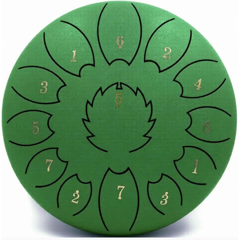 Глюкофон FZONE STD10I13N Green STEEL TONGUE DRUM