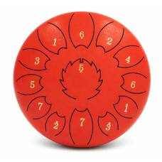Глюкофон FZONE STD10I13N Red STEEL TONGUE DRUM