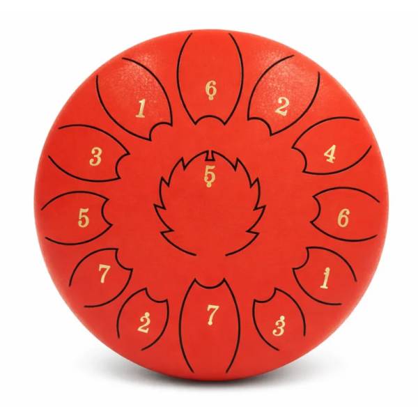Глюкофон FZONE STD10I13N Red STEEL TONGUE DRUM
