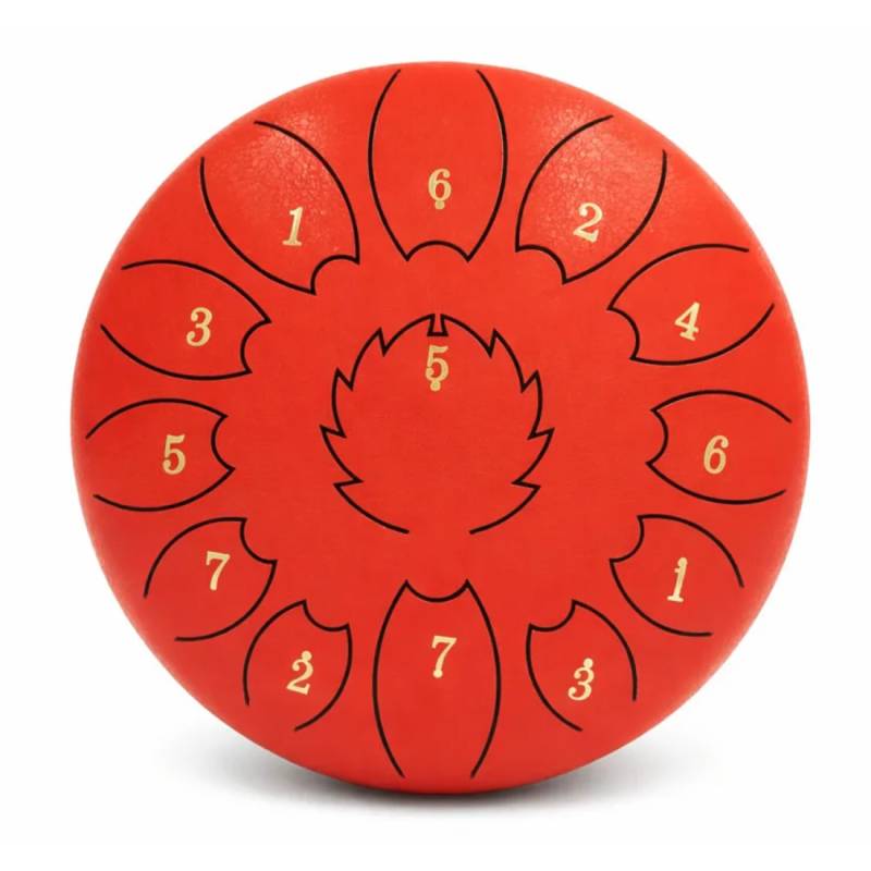 Глюкофон FZONE STD10I13N Red STEEL TONGUE DRUM