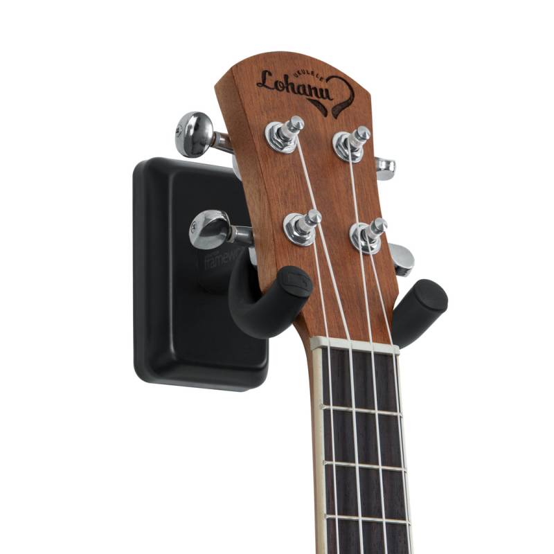 Настінне кріплення для укулеле і мандоліни GATOR FRAMEWORKS GFW-UKE-HNGRBLK Wall Mount Ukulele/Mandolin Hanger (Black)