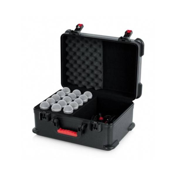 Gator GTSA-MIC15 - CASE W/DROPS FOR 15 MICS