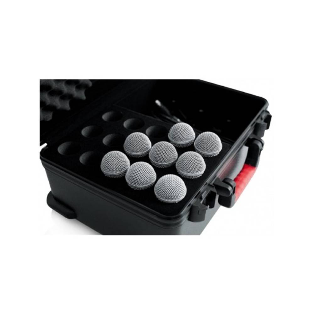  Gator GTSA-MIC15 - CASE W/DROPS FOR 15 MICS