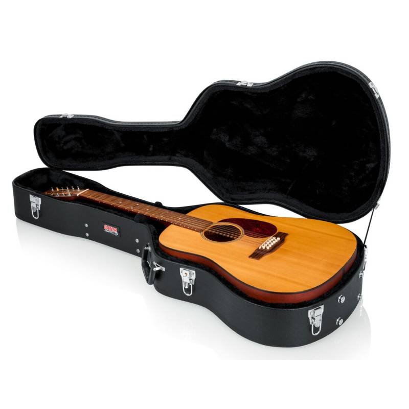 Кейс для акустической гитары GATOR GWE-DREAD12 12-String Dreadnought Guitar Wood Case