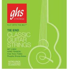 Струни для класичної гітари GHS 2100W Tie End Hard Tension