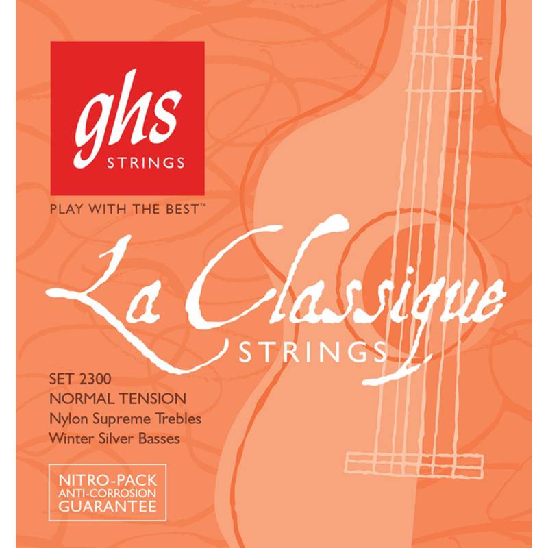 Струни для класичної гітари GHS 2300 La Classique Normal Tension