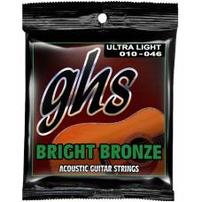 Струны для акустической гитары GHS BB10U Bright Bronze Ultra Light 10/46