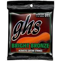 Струни для акустичної гітари GHS BB20X Bright Bronze Extra Light 11/50