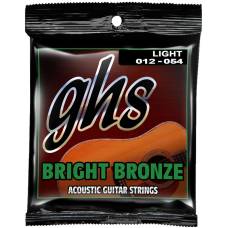 Струны для акустической гитары GHS BB30L Bright Bronze Light 12/54