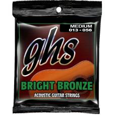 Струны для акустической гитары GHS BB40M Bright Bronze Medium 13/56