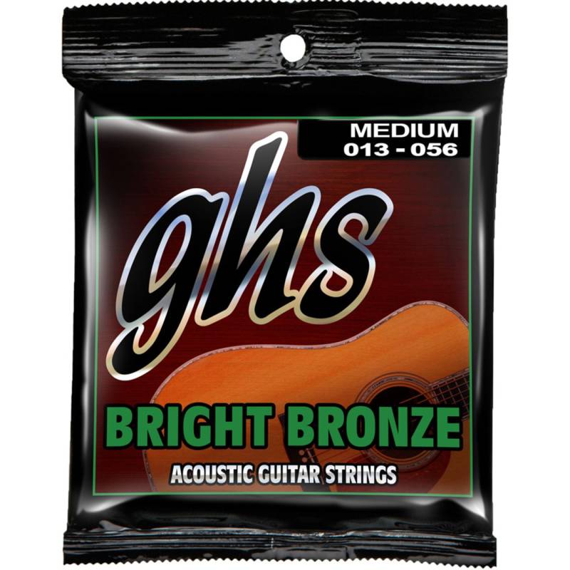 Струны для акустической гитары GHS BB40M Bright Bronze Medium 13/56