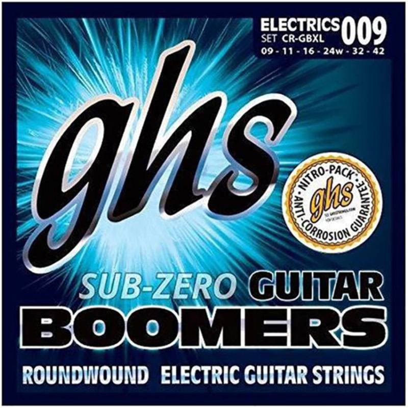 Струни для електрогітари GHS CR-GBXL Sub-Zero Boomers Extra Light 9/42