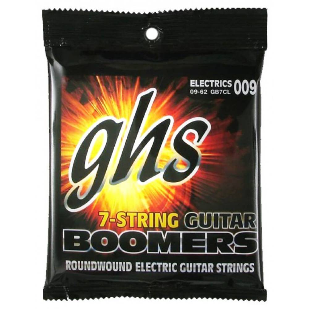 Струни для електрогітари GHS GB7CL Boomers Custom Light 7-Strings 9/62