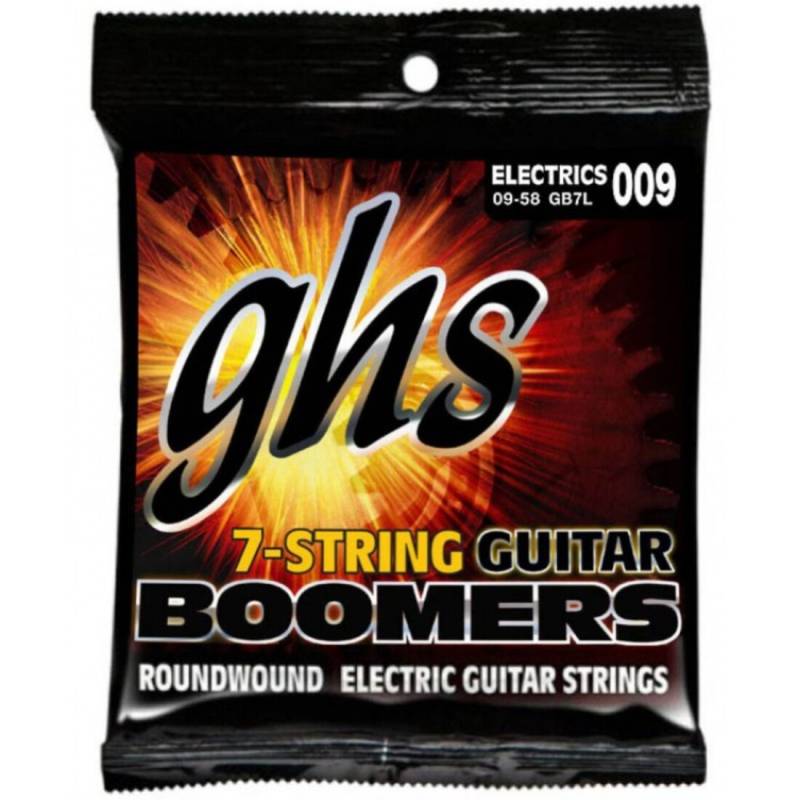 Струны для электрогитары GHS GB7L Boomers Light 7-Strings 9/58