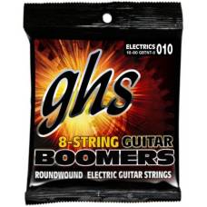 Струни для електрогітари GHS GBTNT-8 Boomers Thin-Thick 8-Strings 10/80