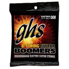 Струни для електрогітари GHS GBXL-8 Boomers Extra Light 8-Strings 9/72