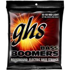 Струни для бас-гітари GHS ML3045 Boomers Roundwound Medium Light 4-String 45/100