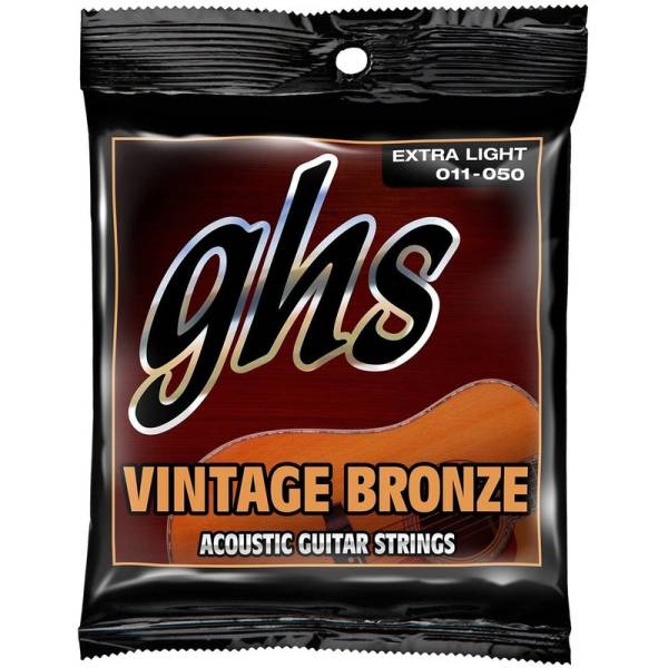 Струны для акустической гитары GHS VN-XL Vintage Bronze Extra Light 11/50