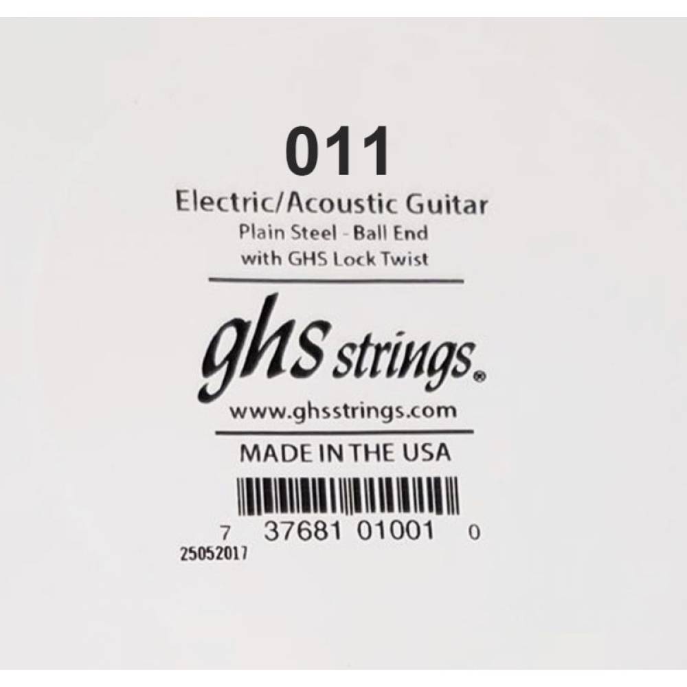 Струна GHS 011 Plain Steel  Ball End .011