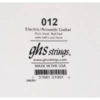 Струна GHS 012 Plain Steel  Ball End .012