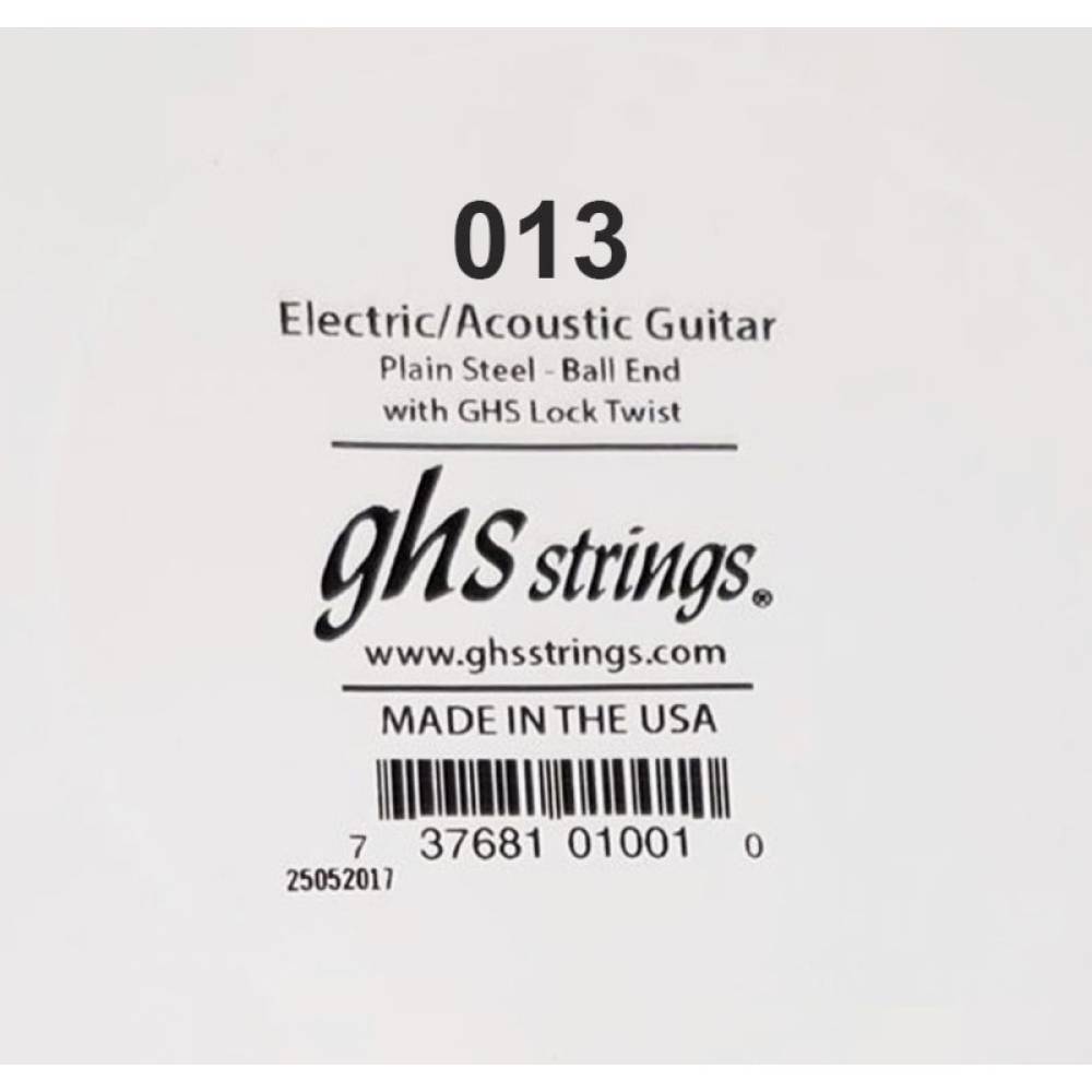 Струна GHS 013 Plain Steel  Ball End .013