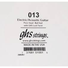 Струна GHS 013 Plain Steel  Ball End .013