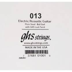 Струна GHS 013 Plain Steel  Ball End .013