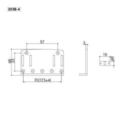 Бридж GOTOH 203B-4 (B)