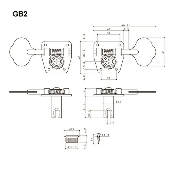 Колки GOTOH GB2L N