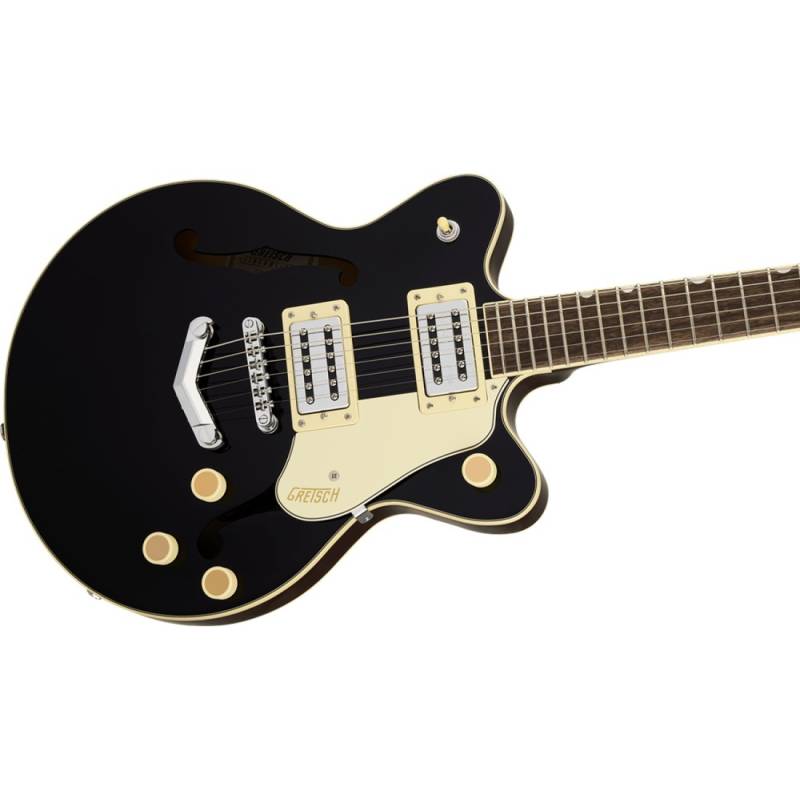 Электроакустическая/Полуакустическая гитара GRETSCH G2655 STREAMLINER CENTER BLOCK JR. DOUBLE-CUT WITH V-STOPTAIL BLACK