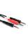 Кабель акустический Hosa STP-202 1/4 TRS - Dual 1/4 TS