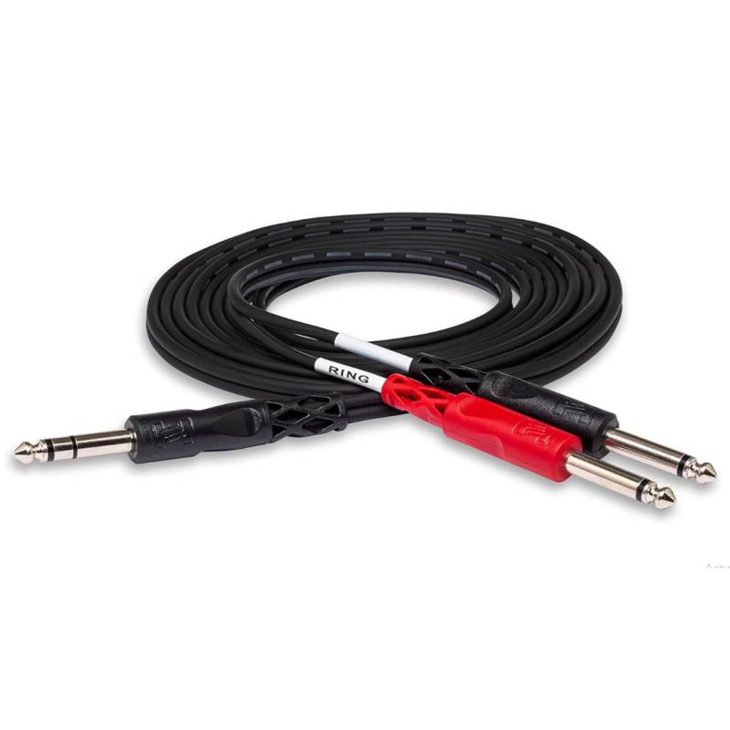 Кабель акустический Hosa STP-202 1/4 TRS - Dual 1/4 TS