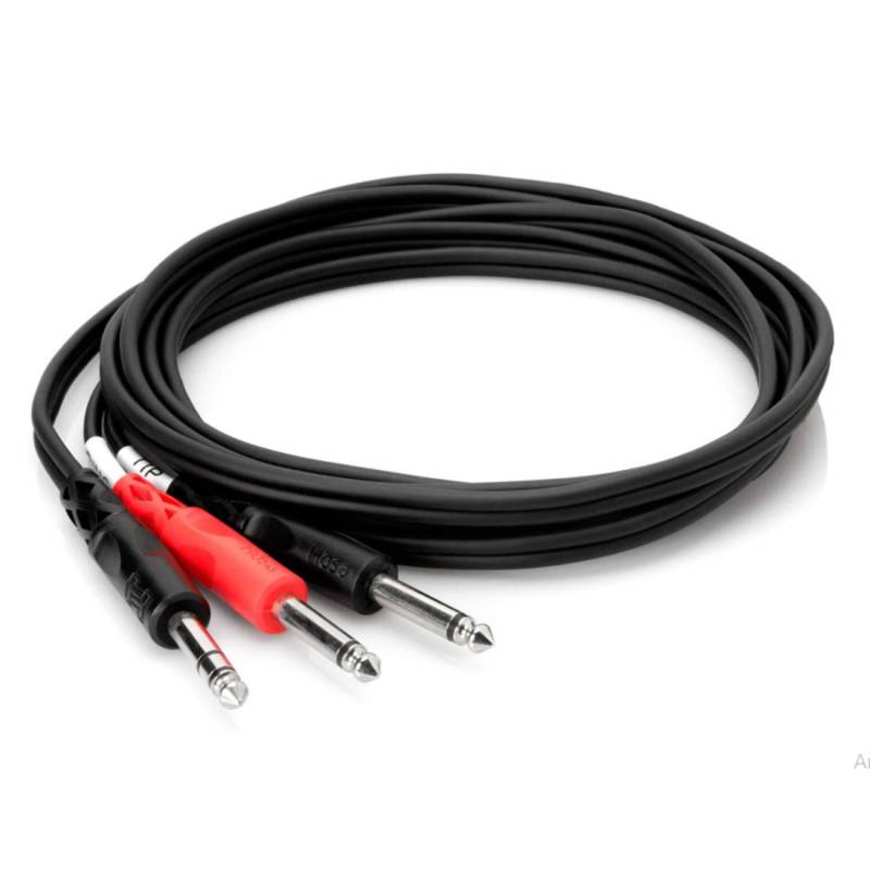 Кабель акустический Hosa STP-202 1/4 TRS - Dual 1/4 TS