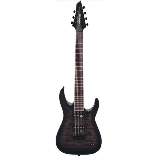 Електрогітара Jackson JS22Q-7 DKA Dinky Arch Top HT Transparent Black Burst