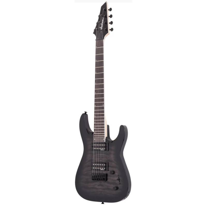 Электрогитара Jackson JS22Q-7 DKA Dinky Arch Top HT Transparent Black Burst