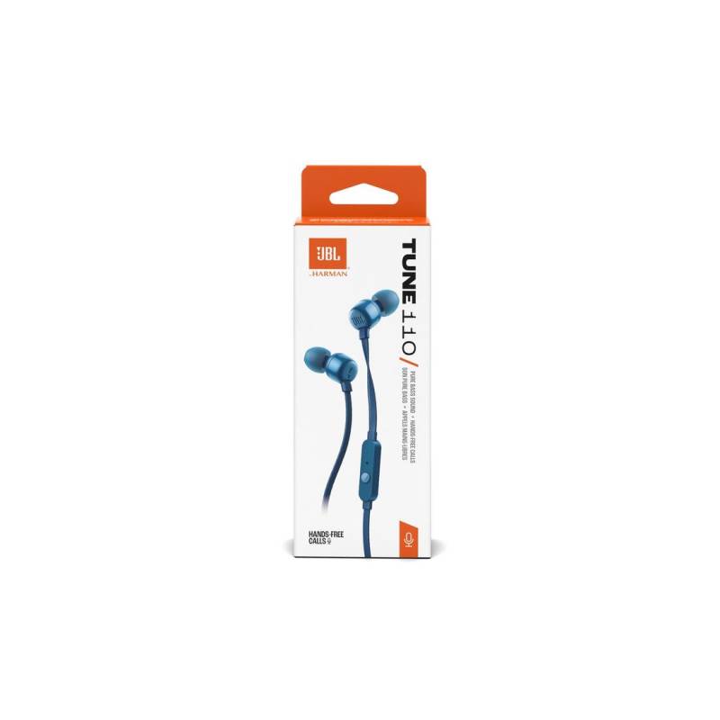 Наушники обычные JBL TUNE 110 ECO BLUE