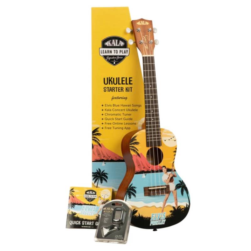 Укулеле Kala Learn To Play Elvis Blue Hawaii Concert Ukulele