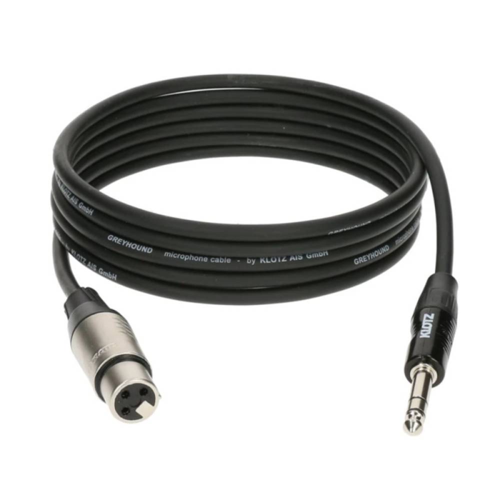 Мікрофонний кабель Klotz GRG1F Jack - XLR(female) 3 м.