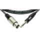 Мікрофонний кабель Klotz GRG1FP01.5 Jack - XLR(female) 1.5 м.