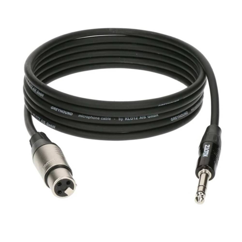 Мікрофонний кабель Klotz GRG1FP01.5 Jack - XLR(female) 1.5 м.