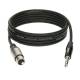 Мікрофонний кабель Klotz GRG1FP01.5 Jack - XLR(female) 1.5 м.