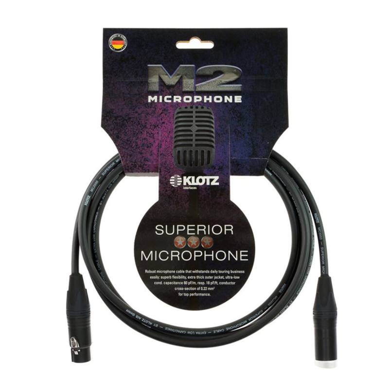 Кабель микрофонный Klotz M2 Superior Microphone Cable 10 M (M2FM1-1000)