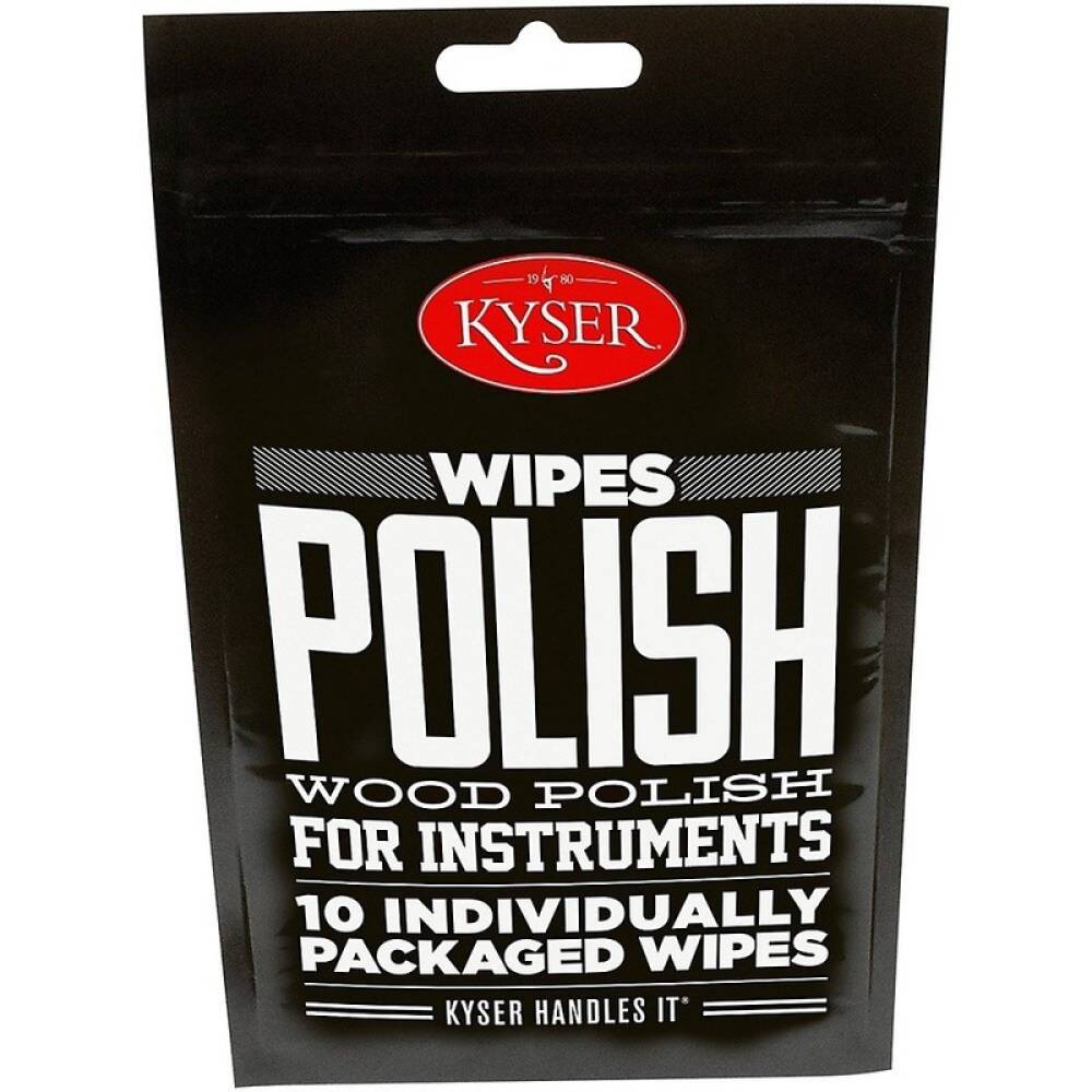 Салфетки с полиролью для ухода за гитарой Kyser K500WIPE