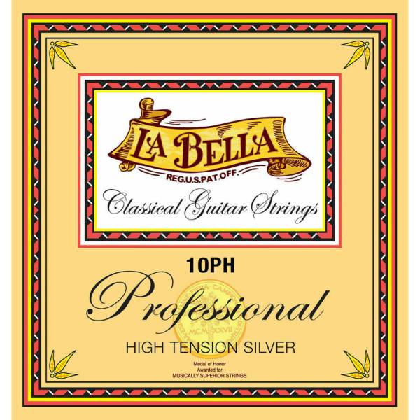 Струни для класичної гітари La Bella 10PH Professional High Tension Silver