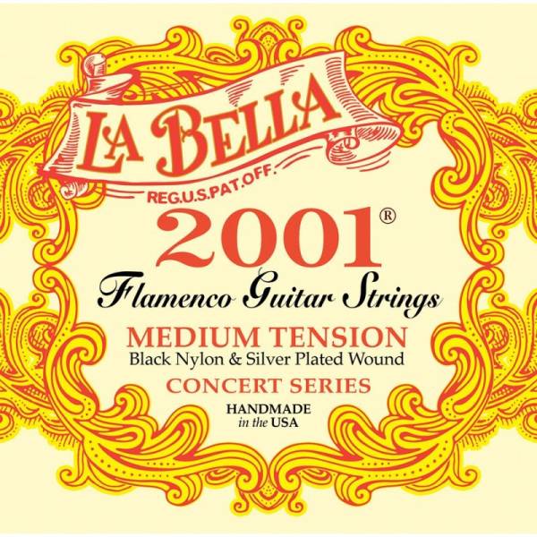Струни для класичної гітари La Bella 2001FM Flamenco Medium Tension