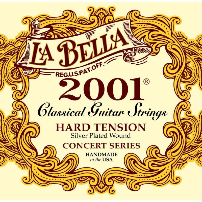 Струны для классической гитары La Bella 2001H Silver Plated Hard Tension