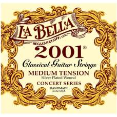 Струны для классической гитары La Bella 2001M Silver Plated Medium Tension