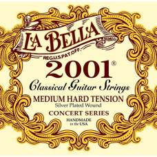 Струны для классической гитары La Bella 2001MH Silver Plated Medium Hard Tension