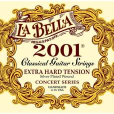 Струни для класичної гітари La Bella 2001XH Silver Plated Extra Hard Tension
