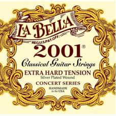 Струни для класичної гітари La Bella 2001XH Silver Plated Extra Hard Tension